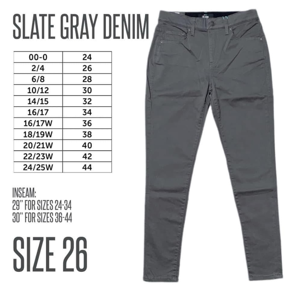 LuLaRoe Slate Gray Denim Jeans